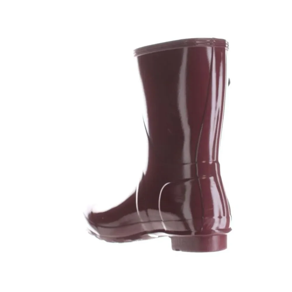 Hunter Womens W Org Short Red Rainboots Size 7 Medium (B, M) - Picture 3 of 4